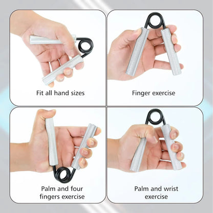Grip Strength Trainer 50-300Lbs 1PC Fitness Metal Hand Gripper Non-Slip Forearm Muscle Exerciser Hand Rehabilitation Exercising