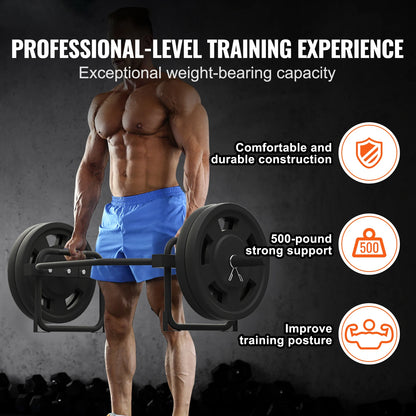 Succebuy Trap Bar Hex Barbell Trap Bar 55.7"Squat Deadlift Barbell 25Mm Diameter Weight Lifting Strength Training Shrug Trap Bar