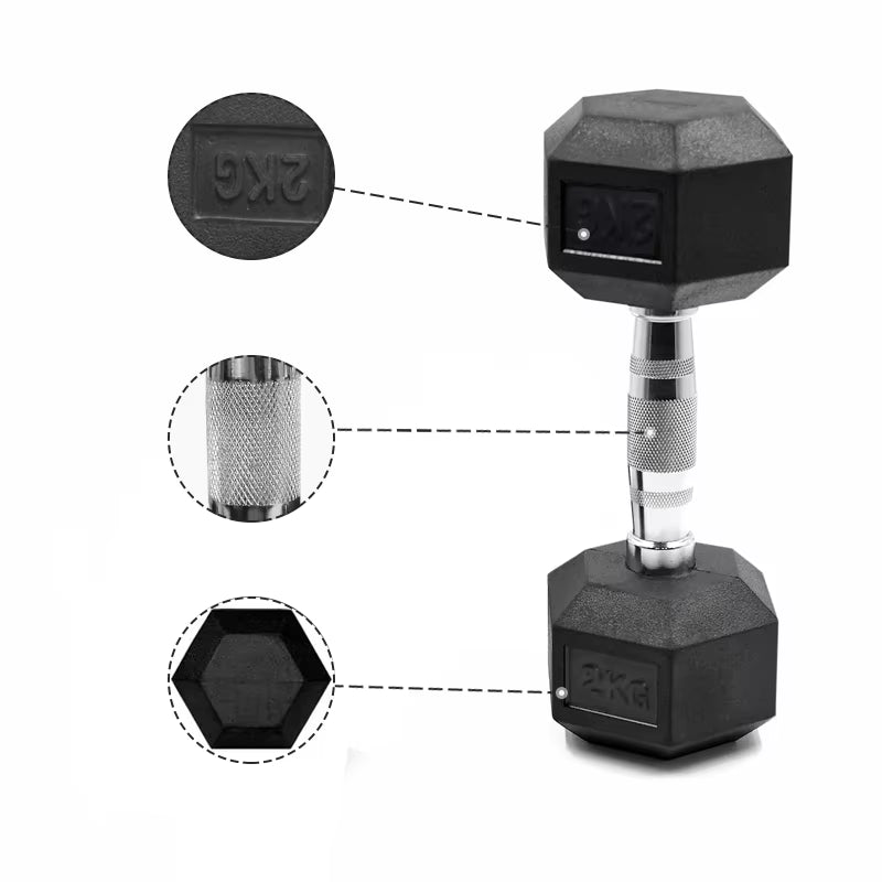 Weightlifting Hex Fixed Dumbbells Home Gym Commercial Weightlifting Equipment Arm Muscle Exercise Equipment Dumbbells