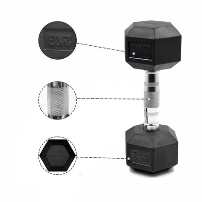 Weightlifting Hex Fixed Dumbbells Home Gym Commercial Weightlifting Equipment Arm Muscle Exercise Equipment Dumbbells