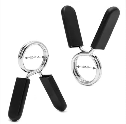 2pcs Barbell Spring Collars (25/28/30mm) – Dumbbell Lock Kit