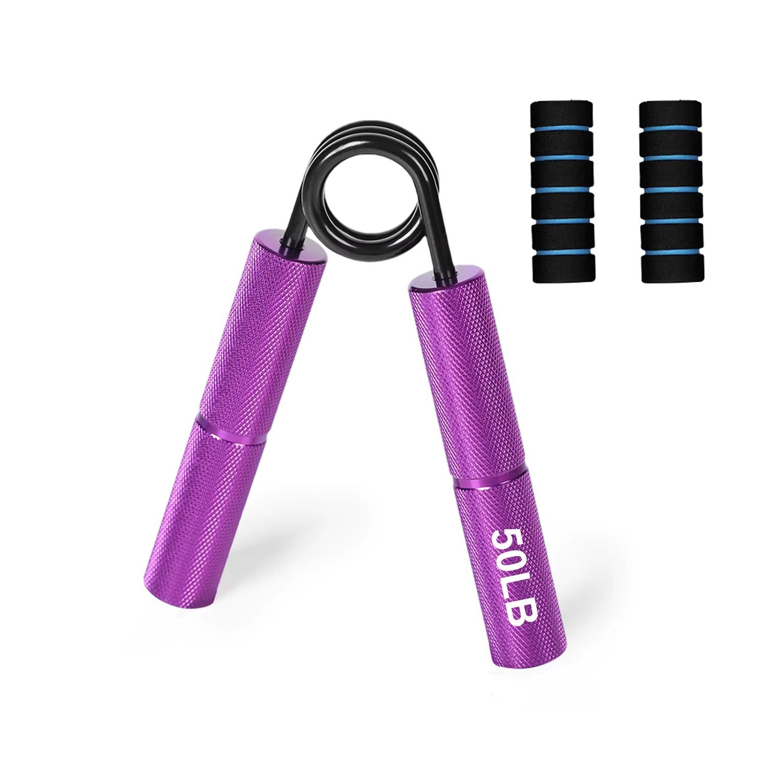 Grip Strength Trainer 50-300Lbs 1PC Fitness Metal Hand Gripper Non-Slip Forearm Muscle Exerciser Hand Rehabilitation Exercising